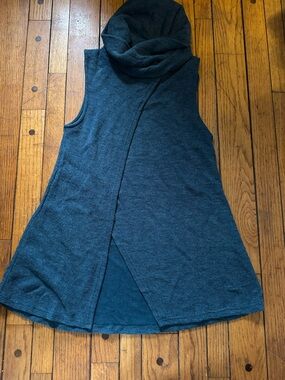Sleeveless Cowl Neck Knit Tunic Sweater - Teal